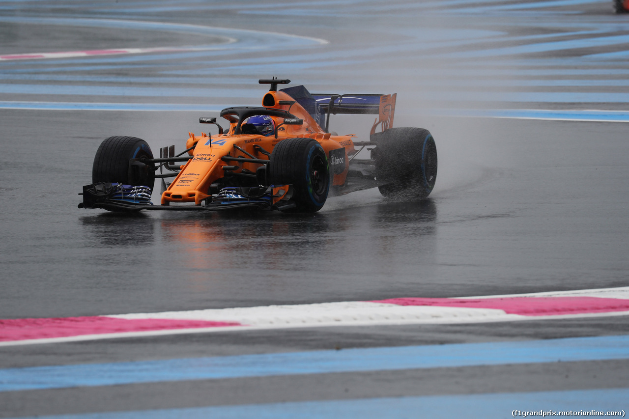 GP FRANCIA, 23.06.2018- Prove Libere 3,  Fernando Alonso (ESP) McLaren Renault MCL33