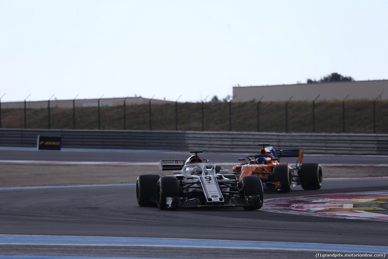 GP FRANCIA, 23.06.2018- Prove Libere 3,  Marcus Ericsson (SUE) Alfa Romeo Sauber C37