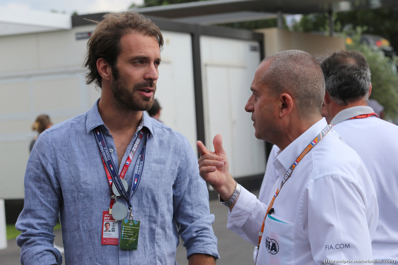 GP FRANCIA, 23.06.2018- Eric Vergne (FRA) e Yannick Dalmas (FRA) Fia stewart of the race