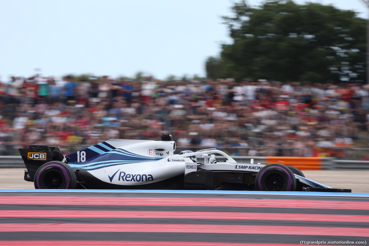 GP FRANCIA, 23.06.2018- Qualifiche, Lance Stroll (CDN) Williams FW41