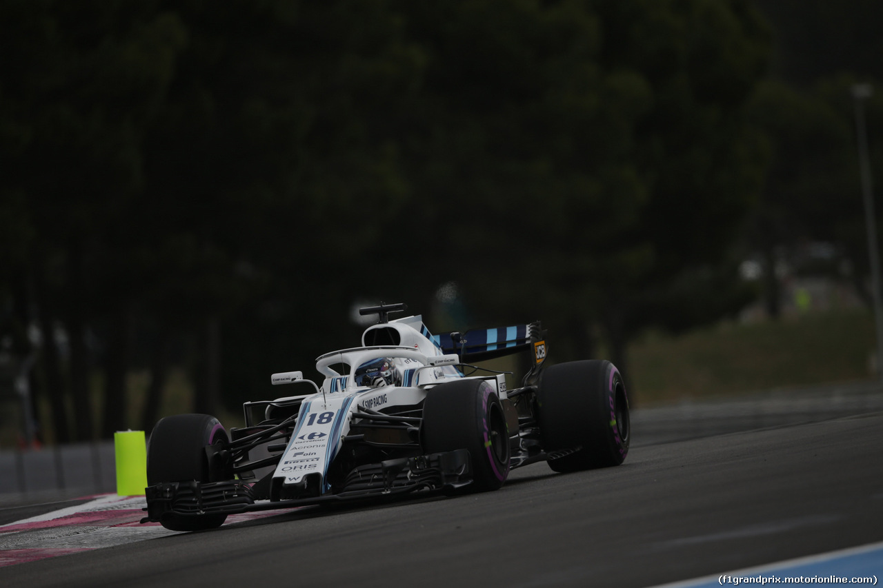 GP FRANCIA, 23.06.2018- Qualifiche, Lance Stroll (CDN) Williams FW41