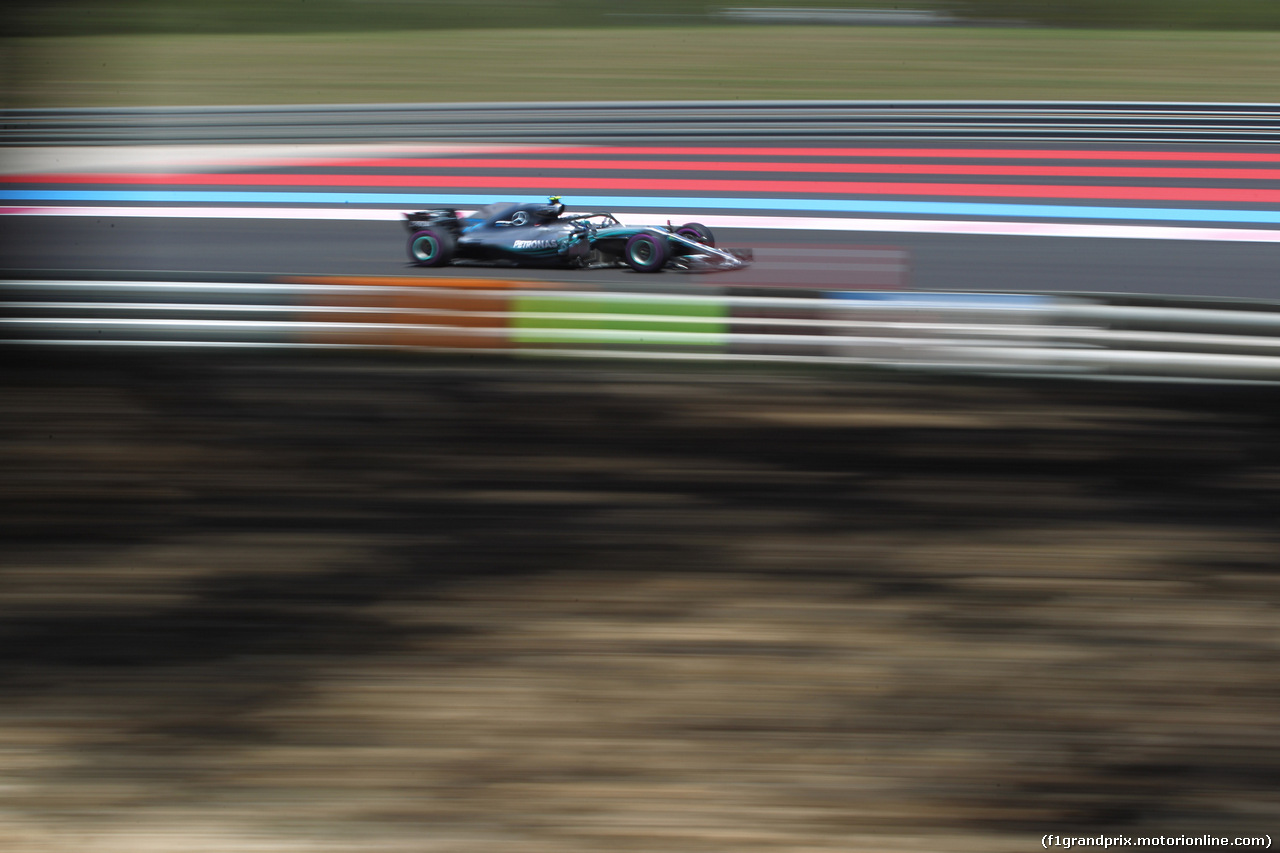 GP FRANCIA, 22.06.2018- Prove Libere 1, Valtteri Bottas (FIN) Mercedes AMG F1 W09