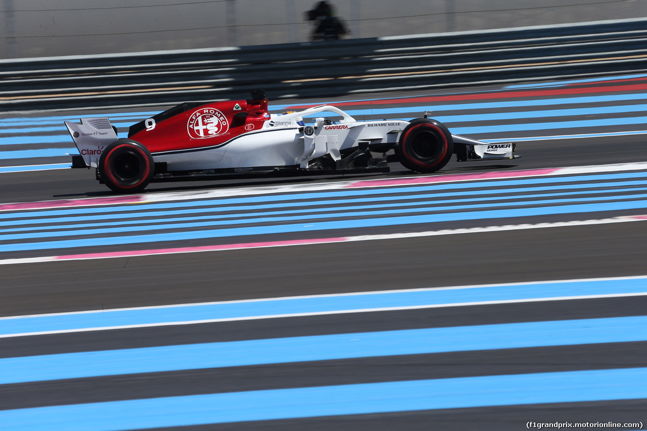 GP FRANCIA, 22.06.2018- Prove Libere 1, Marcus Ericsson (SUE) Alfa Romeo Sauber C37