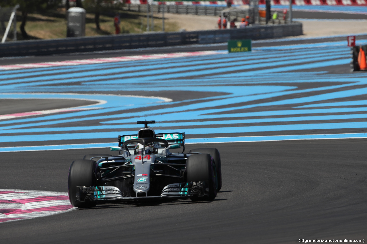 GP FRANCIA, 22.06.2018- Prove Libere 1, Lewis Hamilton (GBR) Mercedes AMG F1 W09