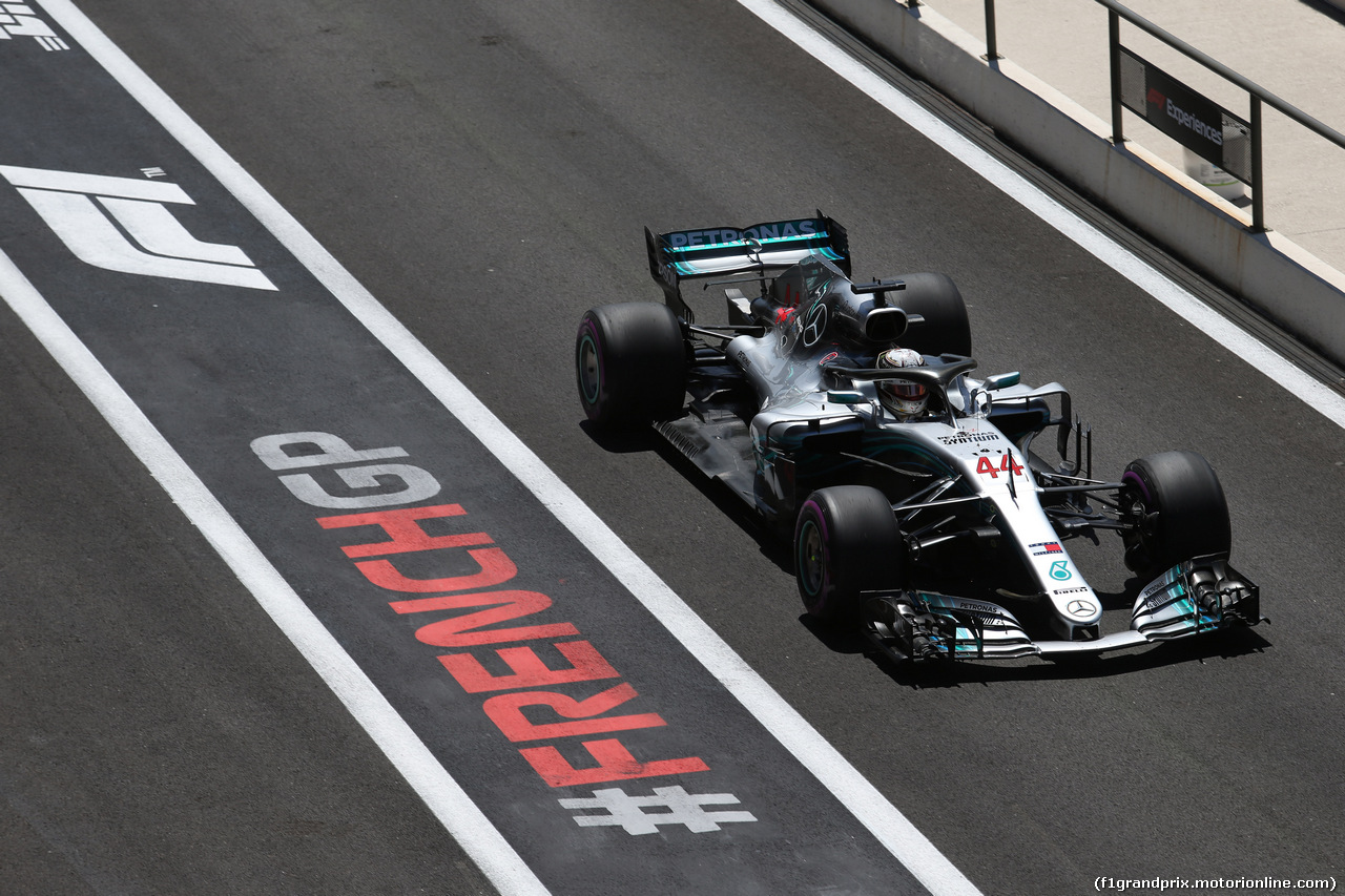 GP FRANCIA, 22.06.2018- Prove Libere 1, Lewis Hamilton (GBR) Mercedes AMG F1 W09