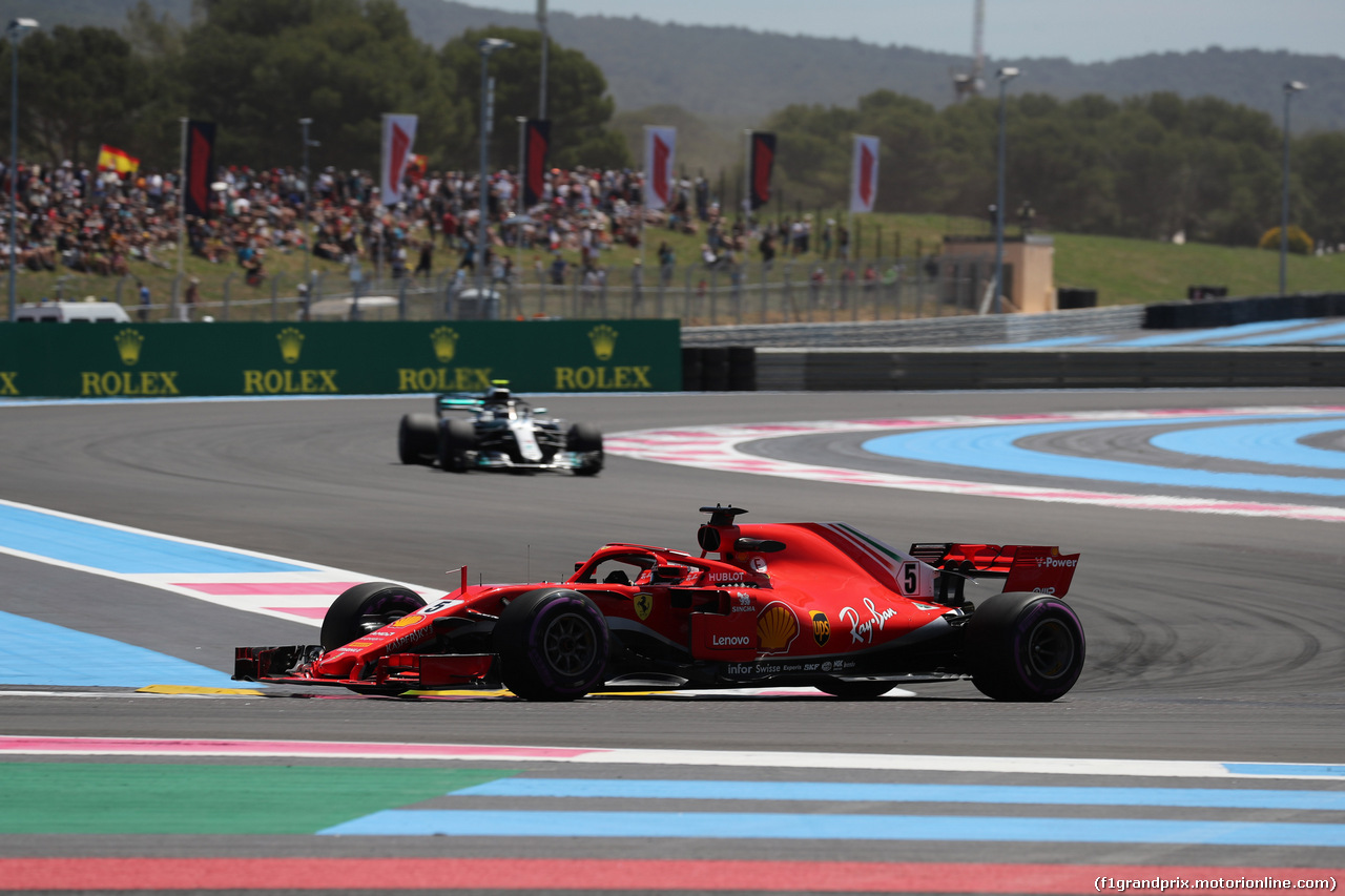 GP FRANCIA, 22.06.2018- Prove Libere 1, Sebastian Vettel (GER) Ferrari SF71H