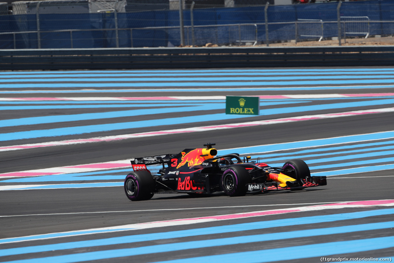 GP FRANCIA, 22.06.2018- Prove Libere 1, Daniel Ricciardo (AUS) Red Bull Racing RB14