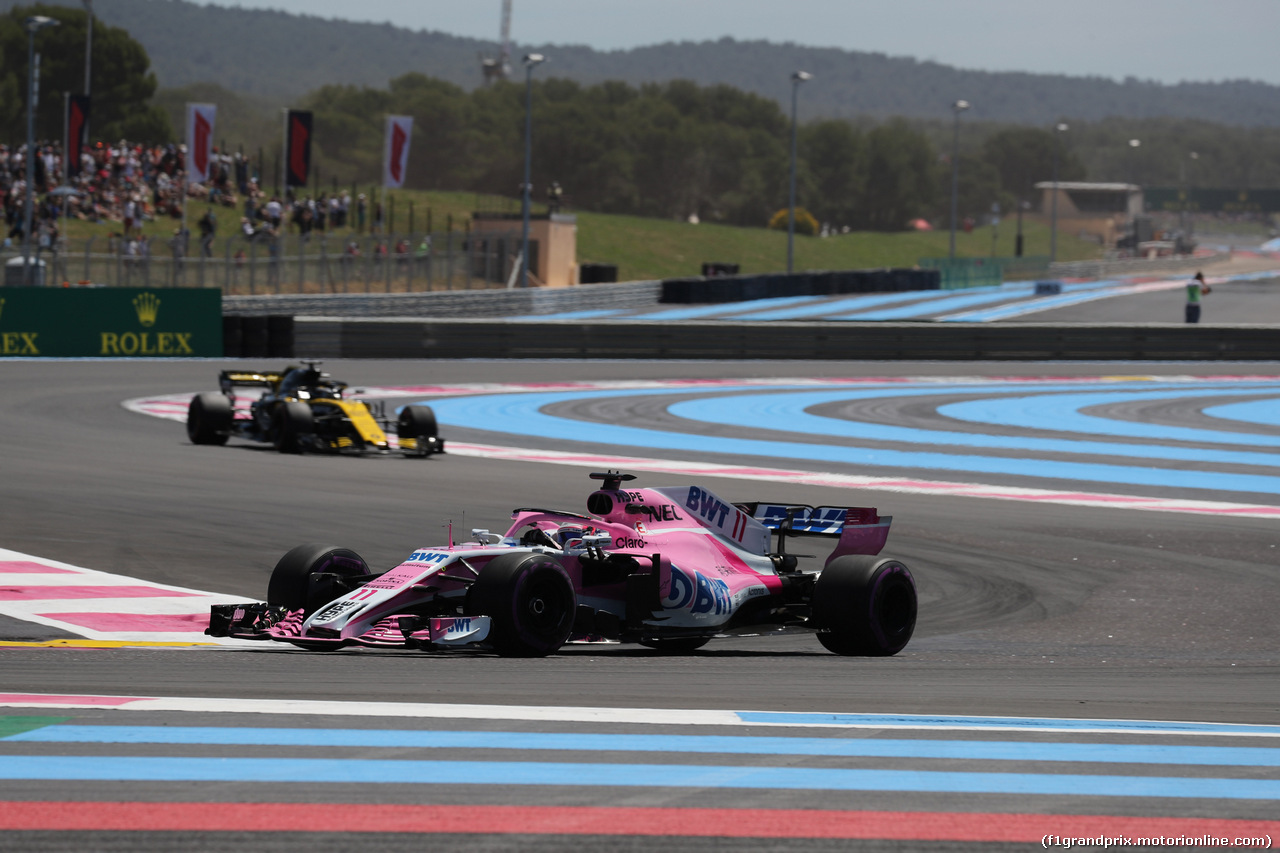 GP FRANCIA, 22.06.2018- Prove Libere 1, Sergio Perez (MEX) Sahara Force India F1 VJM11