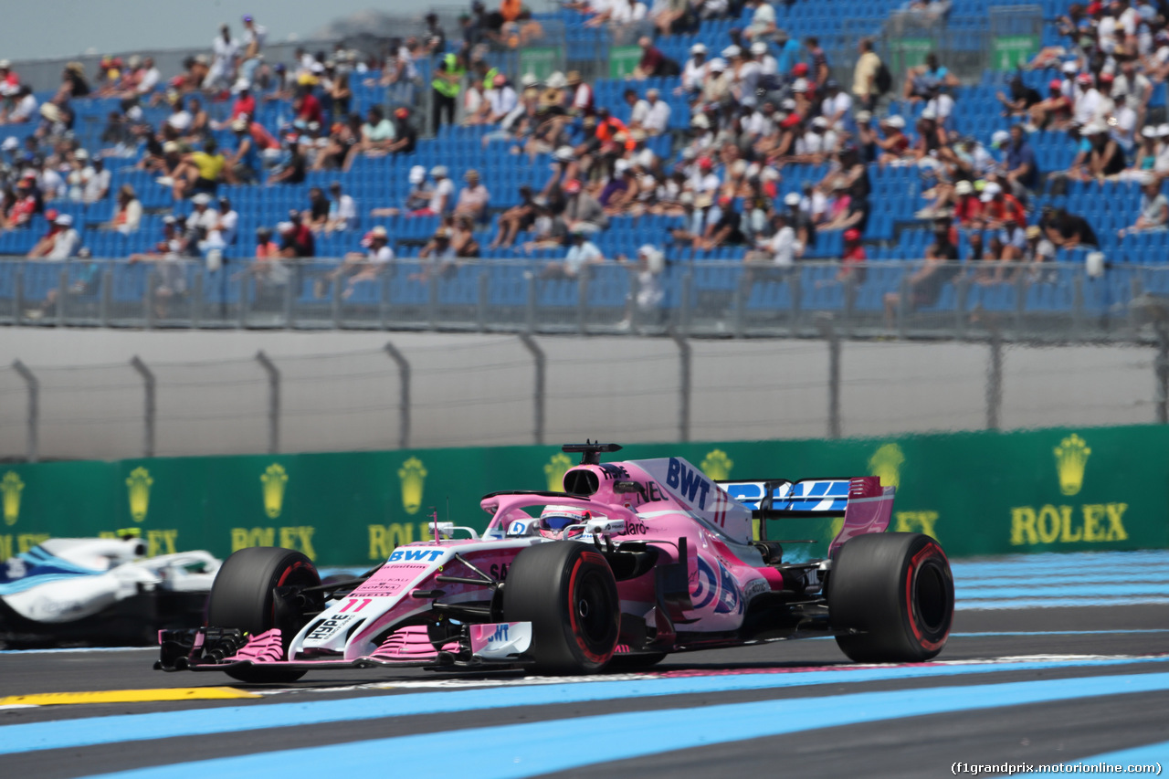 GP FRANCIA, 22.06.2018- Prove Libere 1, Sergio Perez (MEX) Sahara Force India F1 VJM11
