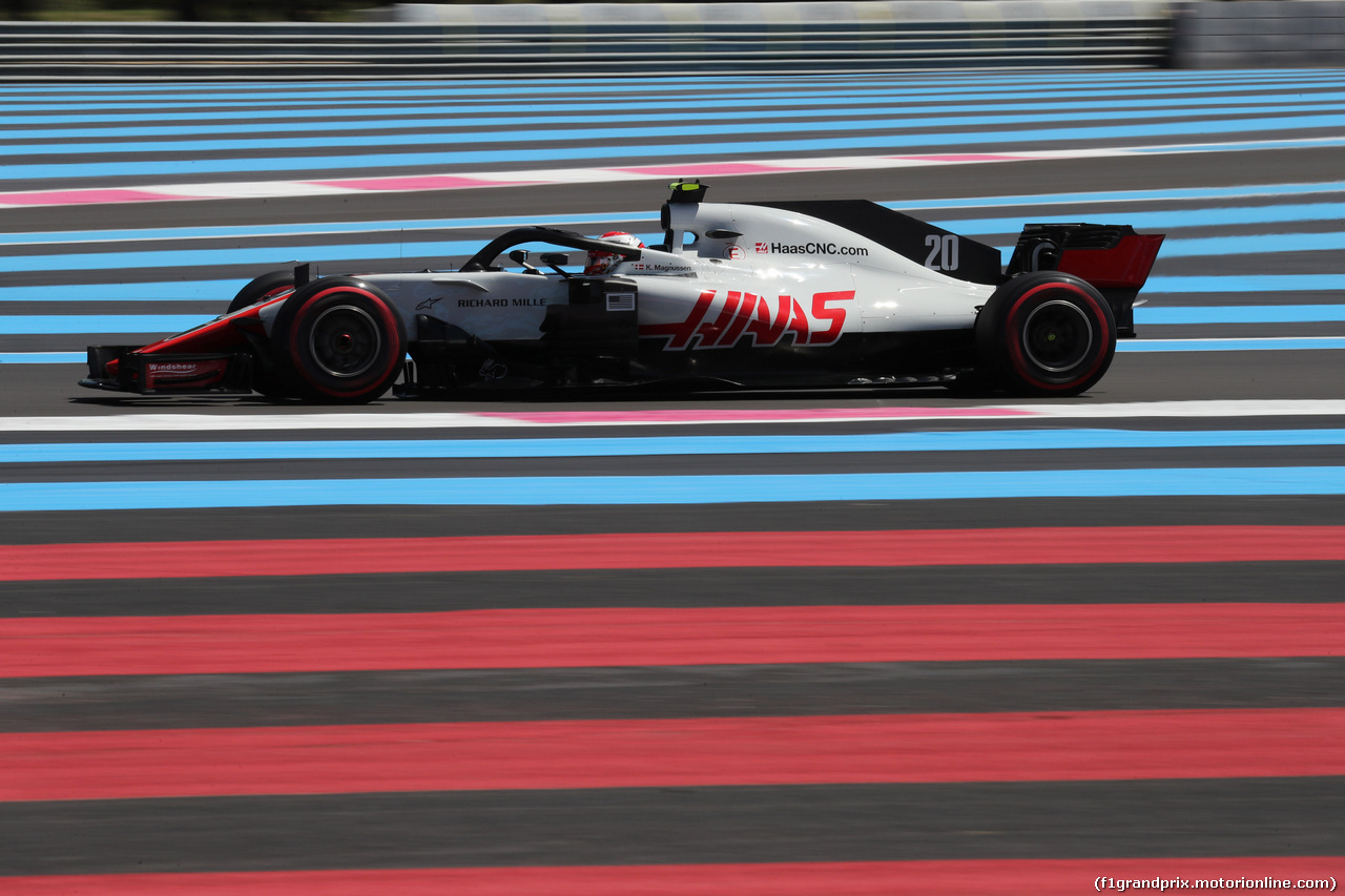 GP FRANCIA, 22.06.2018- Prove Libere 1, Kevin Magnussen (DEN) Haas F1 Team VF-18