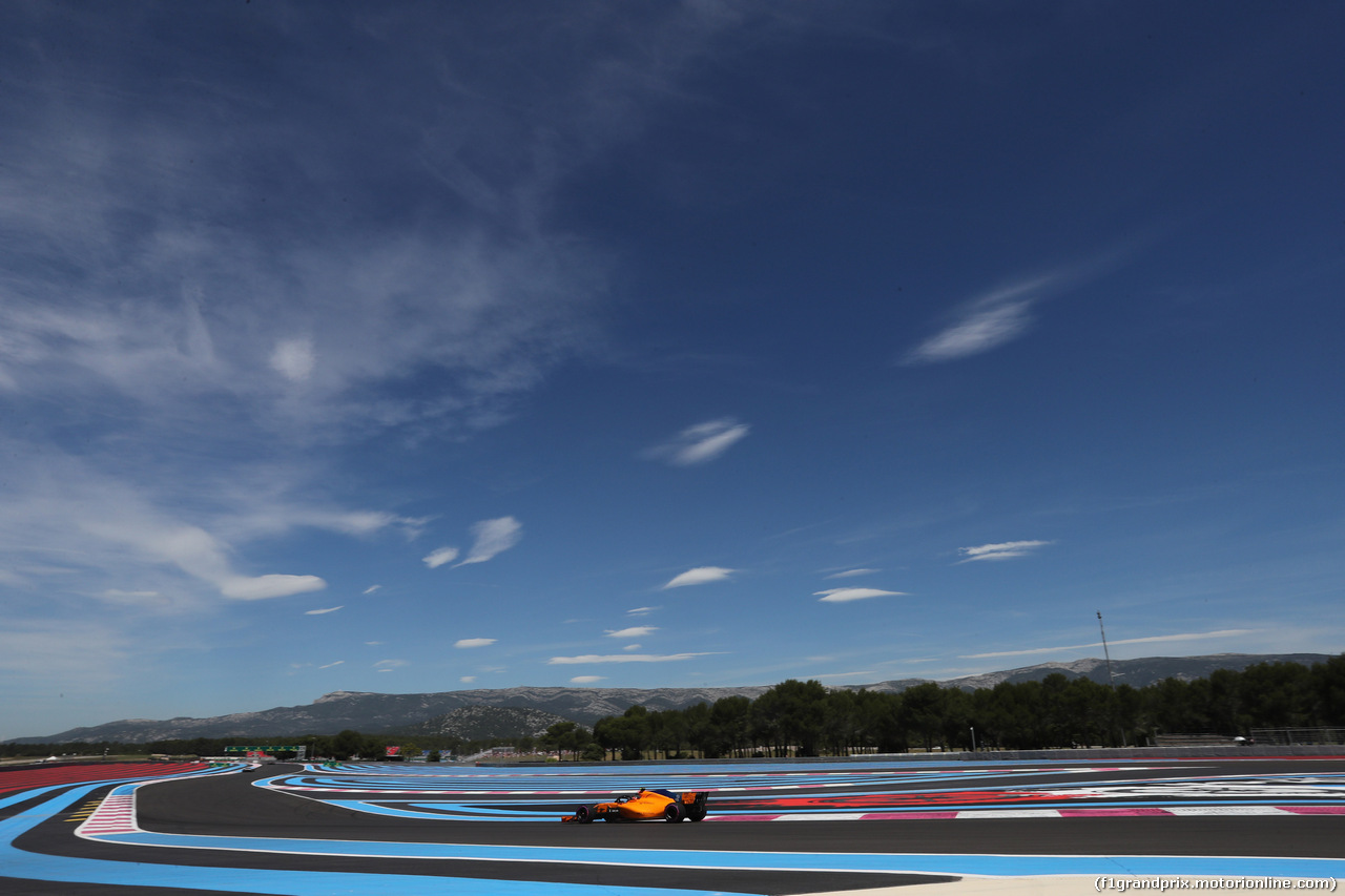GP FRANCIA, 22.06.2018- Prove Libere 1, Stoffel Vandoorne (BEL) McLaren MCL33