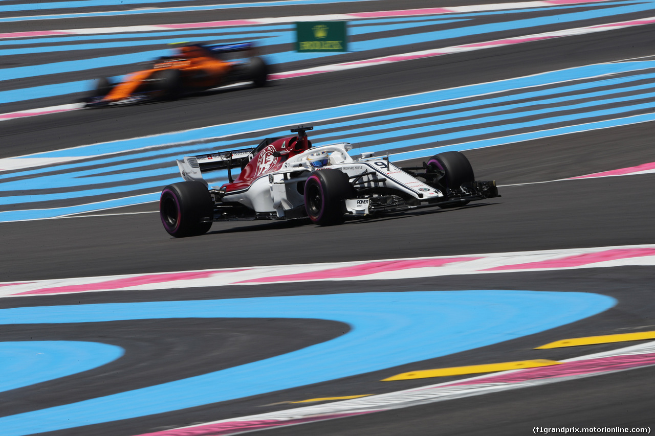 GP FRANCIA, 22.06.2018- Prove Libere 1, Marcus Ericsson (SUE) Alfa Romeo Sauber C37