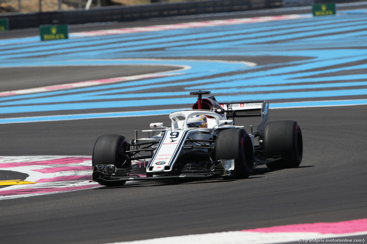 GP FRANCIA, 22.06.2018- Prove Libere 1, Marcus Ericsson (SUE) Alfa Romeo Sauber C37