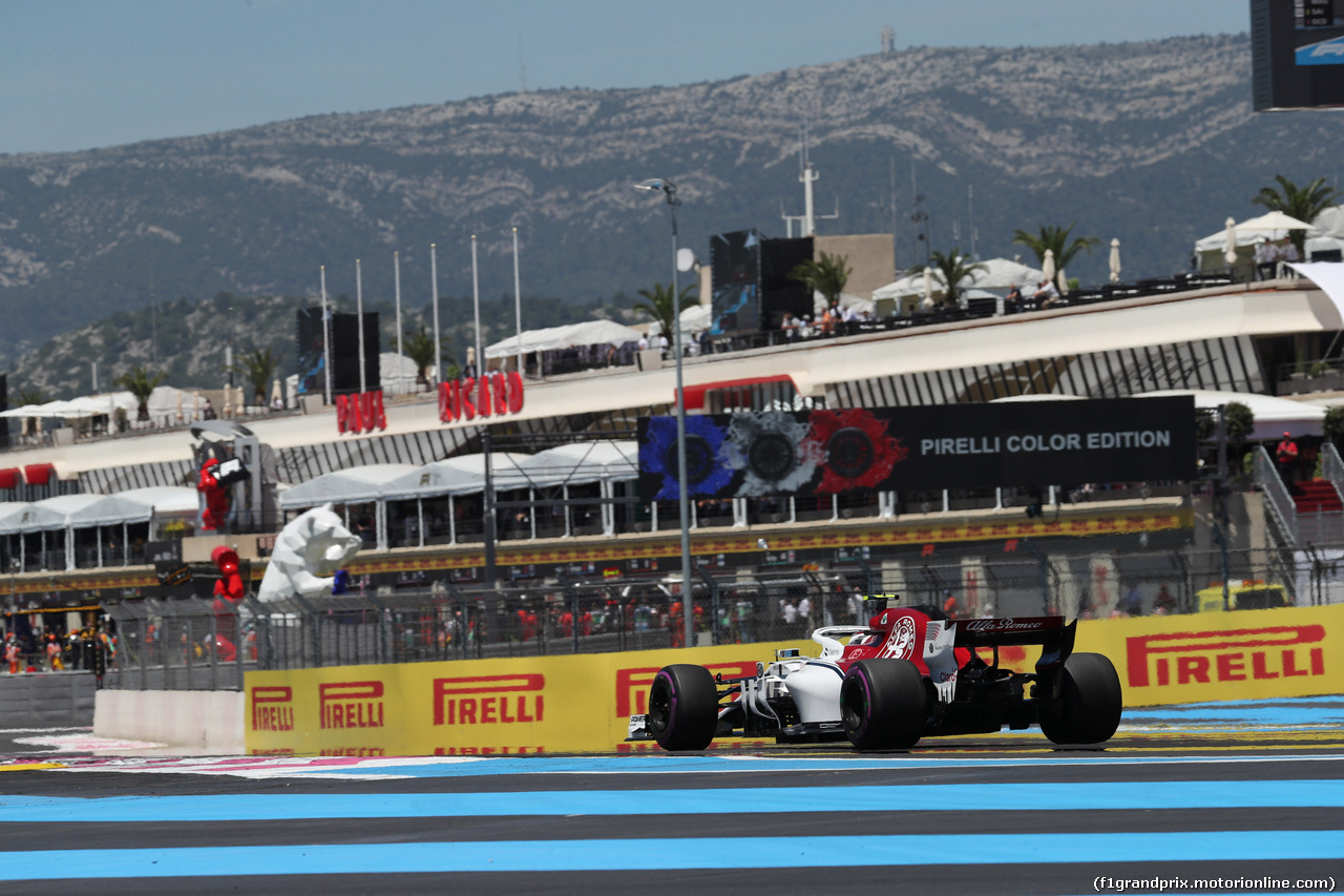 GP FRANCIA, 22.06.2018- Prove Libere 1, Marcus Ericsson (SUE) Alfa Romeo Sauber C37