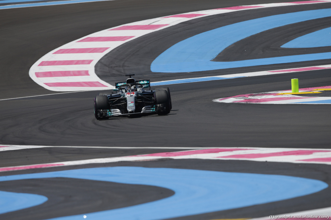 GP FRANCIA, 22.06.2018- Prove Libere 1, Lewis Hamilton (GBR) Mercedes AMG F1 W09