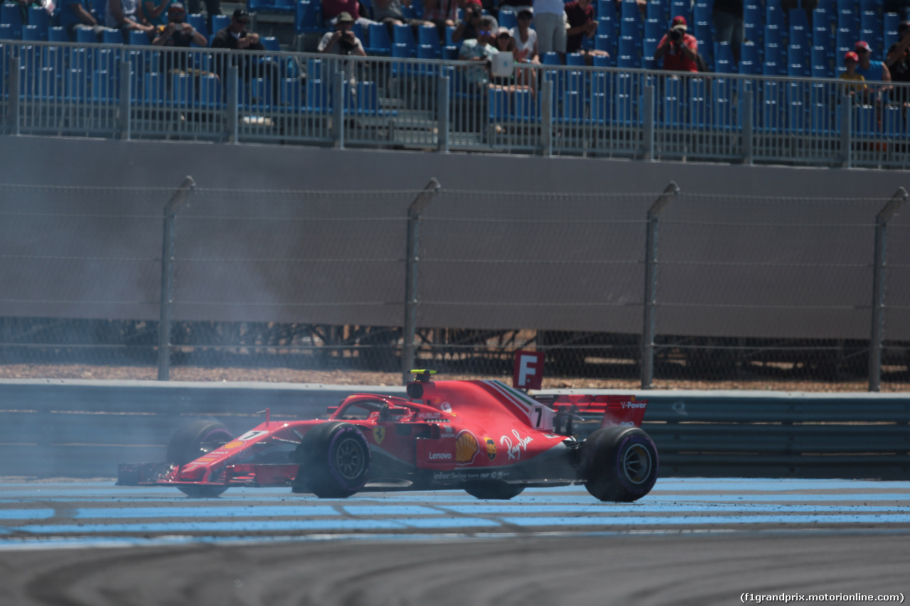 GP FRANCIA, 22.06.2018- Prove Libere 1, Kimi Raikkonen (FIN) Ferrari SF71H