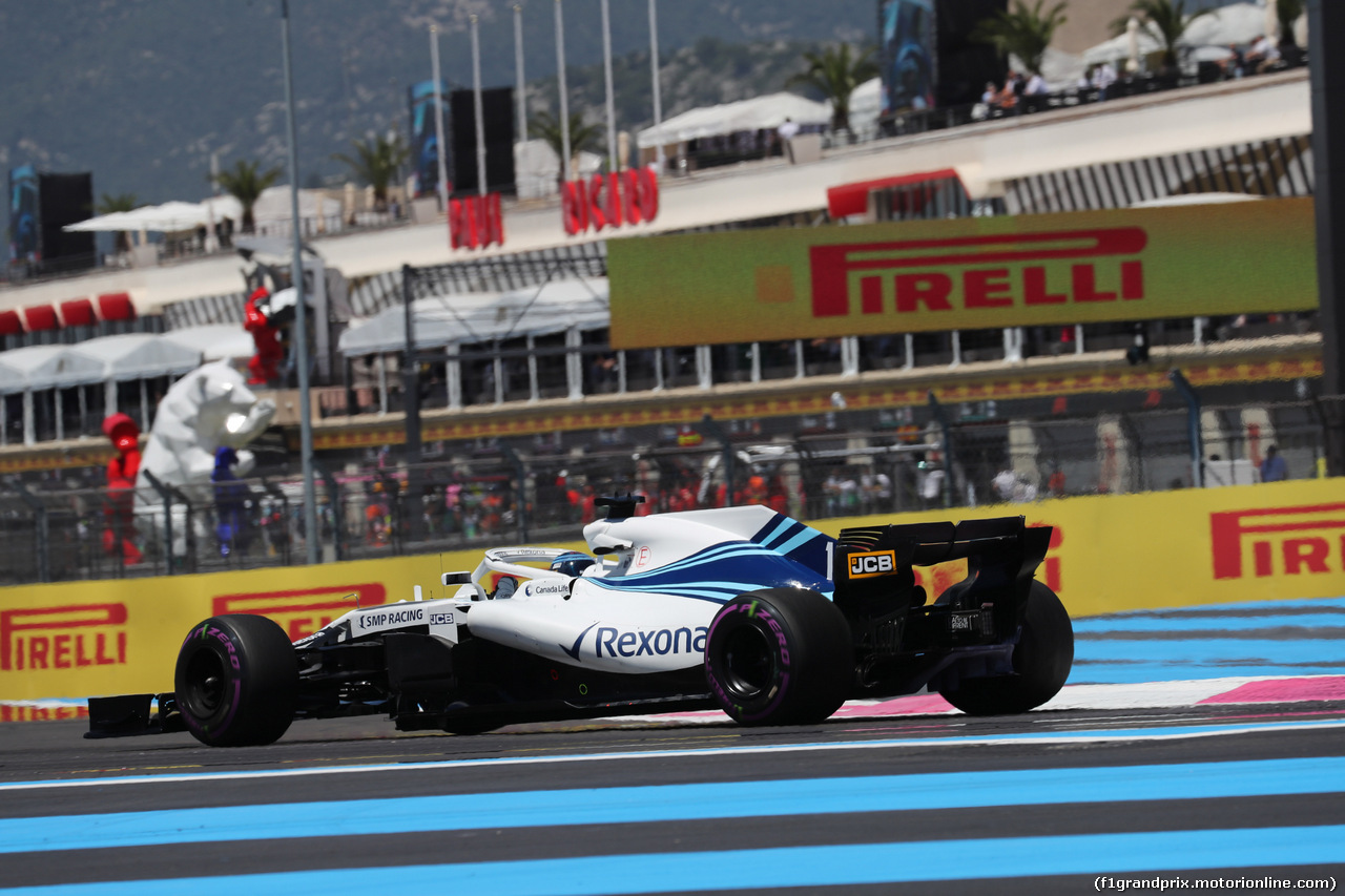 GP FRANCIA, 22.06.2018- Prove Libere 1, Lance Stroll (CDN) Williams FW41