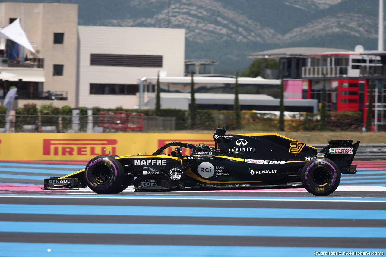 GP FRANCIA, 22.06.2018- Prove Libere 1, Nico Hulkenberg (GER) Renault Sport F1 Team RS18