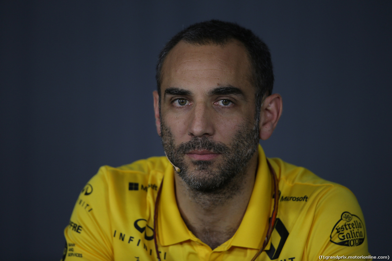 GP FRANCIA, 22.06.2018- Venerdi' Official Fia press conference, Cyril Abiteboul (FRA) Renault Sport F1 Managing Director
