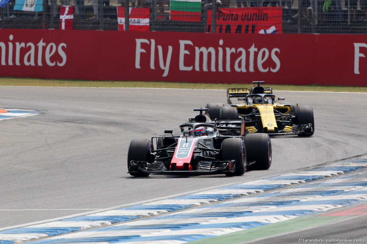 GP GERMANIA, 22.07.2018 - Gara, Romain Grosjean (FRA) Haas F1 Team VF-18
