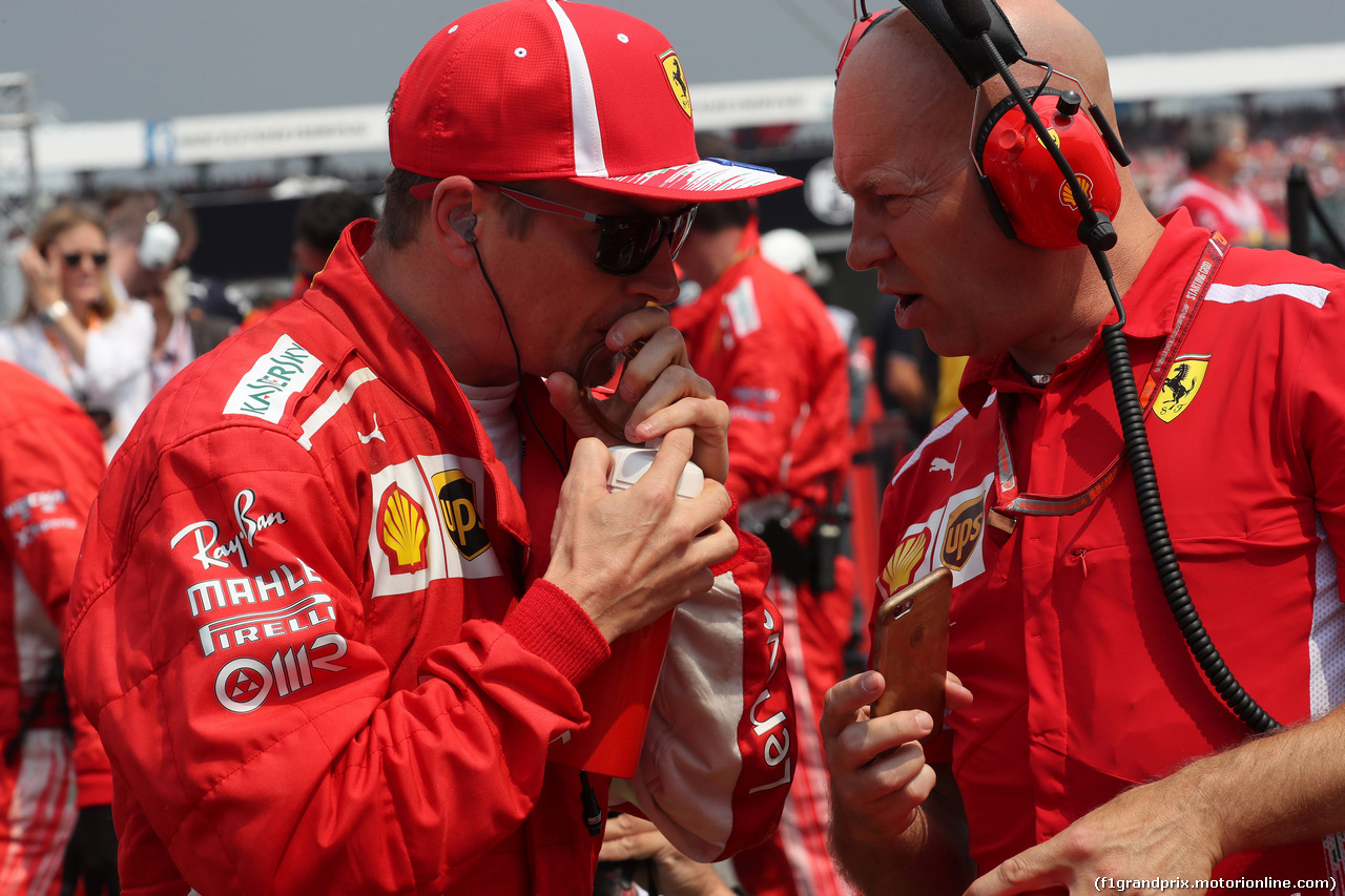 GP GERMANIA, 22.07.2018 - Gara, Kimi Raikkonen (FIN) Ferrari SF71H e Jock Clear (GBR) Ferrari Engineering Director