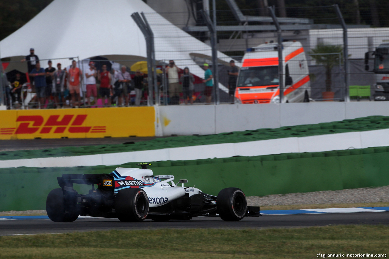GP GERMANIA, 22.07.2018 - Gara, Sergey Sirotkin (RUS) Williams FW41 retires from the race