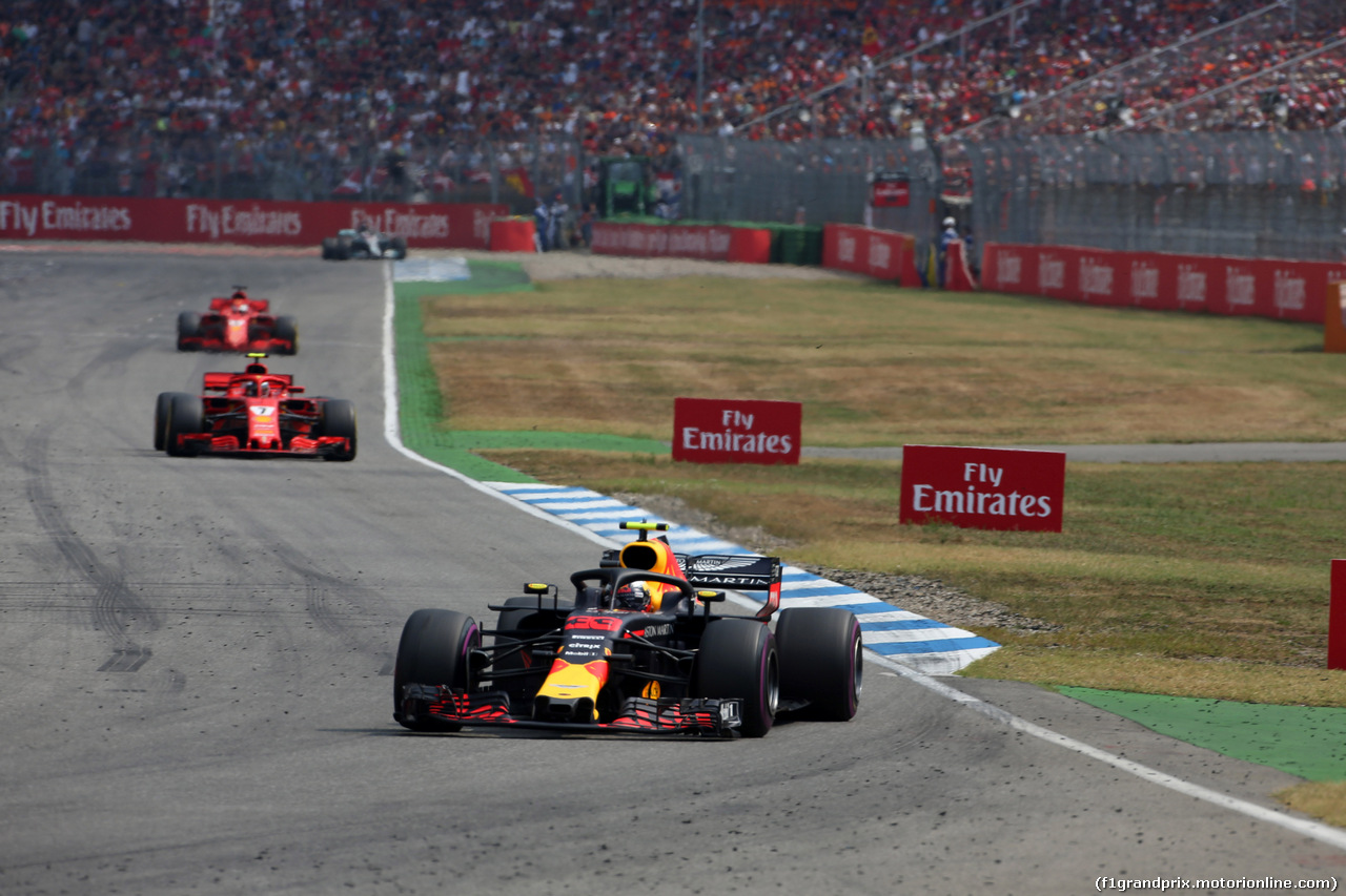 GP GERMANIA, 22.07.2018 - Gara, Max Verstappen (NED) Red Bull Racing RB14