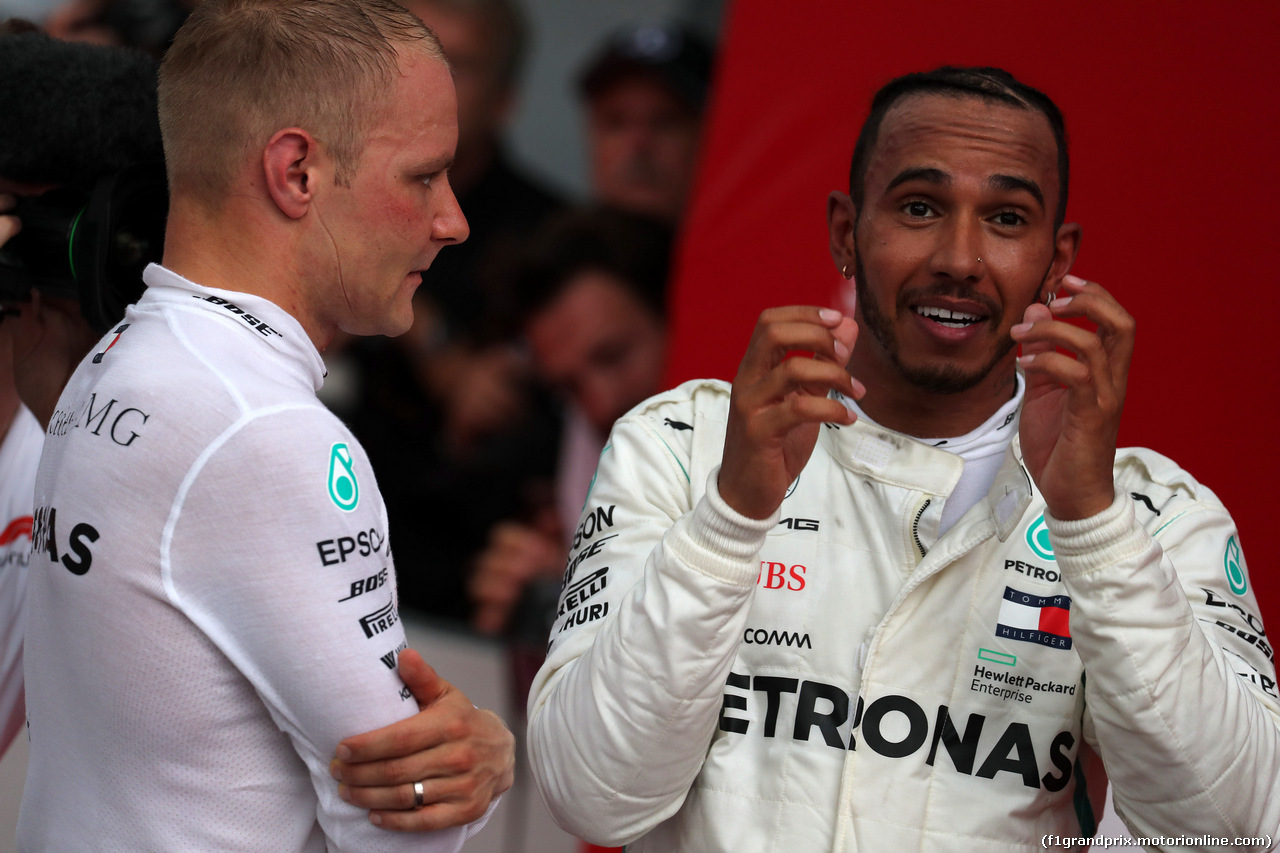 GP GERMANIA, 22.07.2018 - Gara, 2nd place Valtteri Bottas (FIN) Mercedes AMG F1 W09 e Lewis Hamilton (GBR) Mercedes AMG F1 W09 vincitore