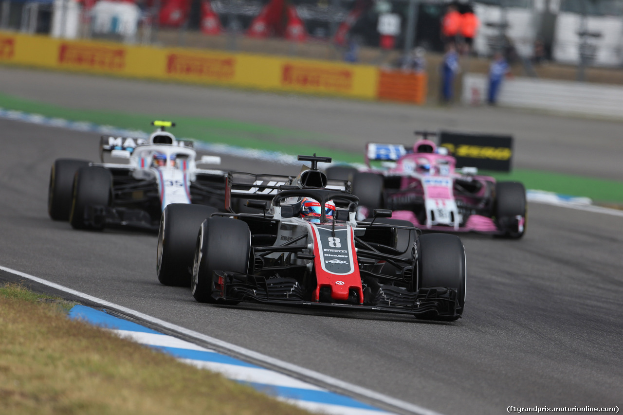 GP GERMANIA, 22.07.2018 - Gara, Romain Grosjean (FRA) Haas F1 Team VF-18