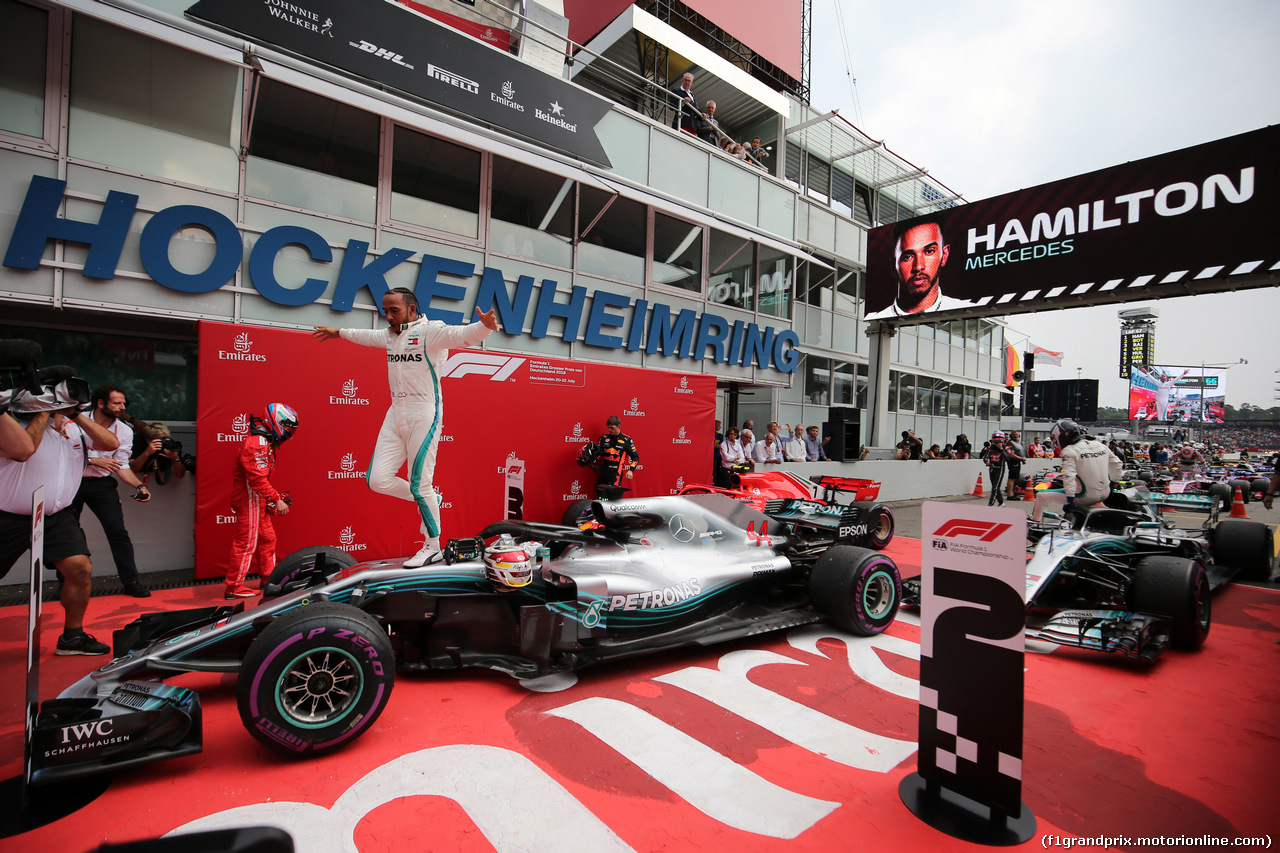 GP GERMANIA, 22.07.2018 - Gara, Lewis Hamilton (GBR) Mercedes AMG F1 W09 vincitore