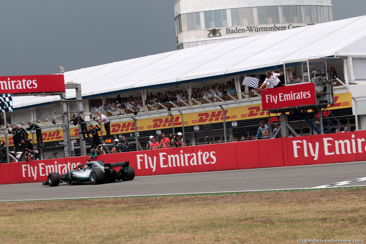 GP GERMANIA, 22.07.2018 - Gara, Lewis Hamilton (GBR) Mercedes AMG F1 W09 vincitore