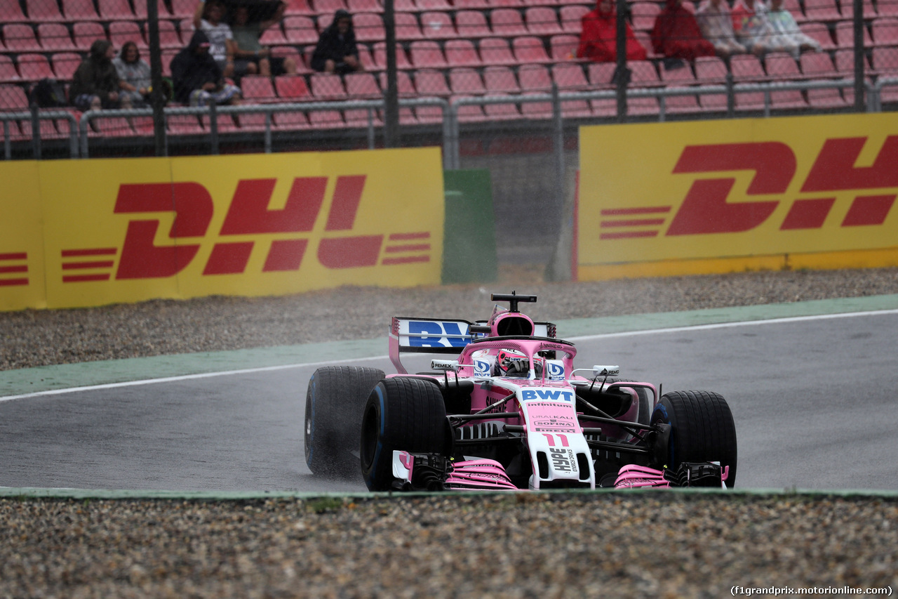 GP GERMANIA, 21.07.2018 - Prove Libere 2, Sergio Perez (MEX) Sahara Force India F1 VJM011