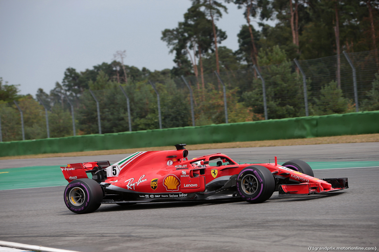 GP GERMANIA, 21.07.2018 - Qualifiche, Sebastian Vettel (GER) Ferrari SF71H