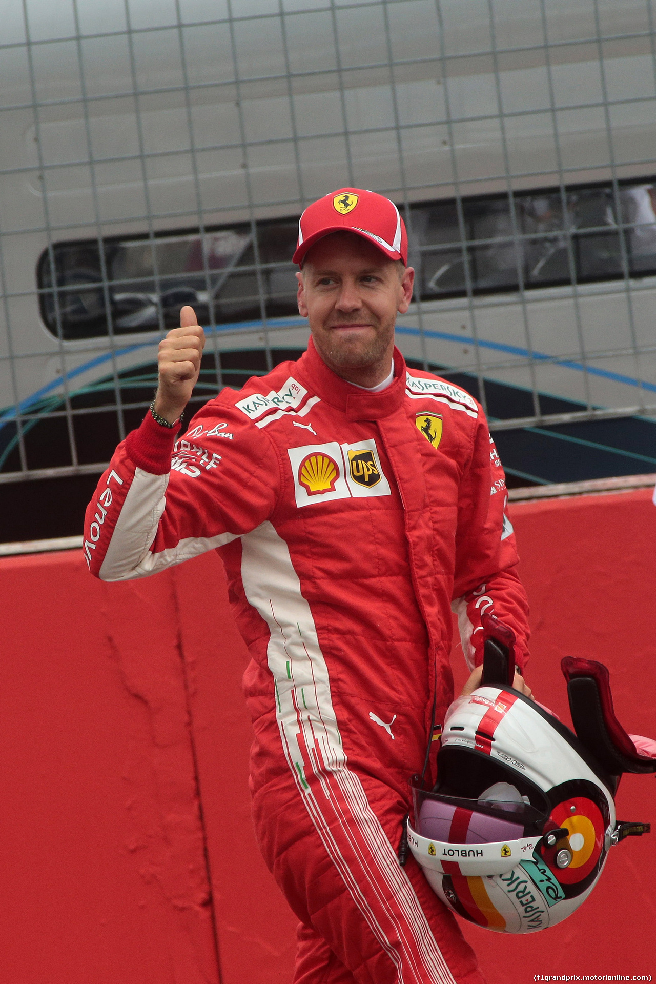 GP GERMANIA, 21.07.2018 - Qualifiche, Sebastian Vettel (GER) Ferrari SF71H pole position