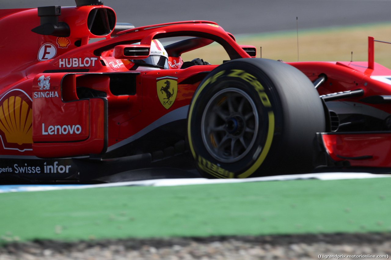 GP GERMANIA, 20.07.2018 - Prove Libere 1, Sebastian Vettel (GER) Ferrari SF71H