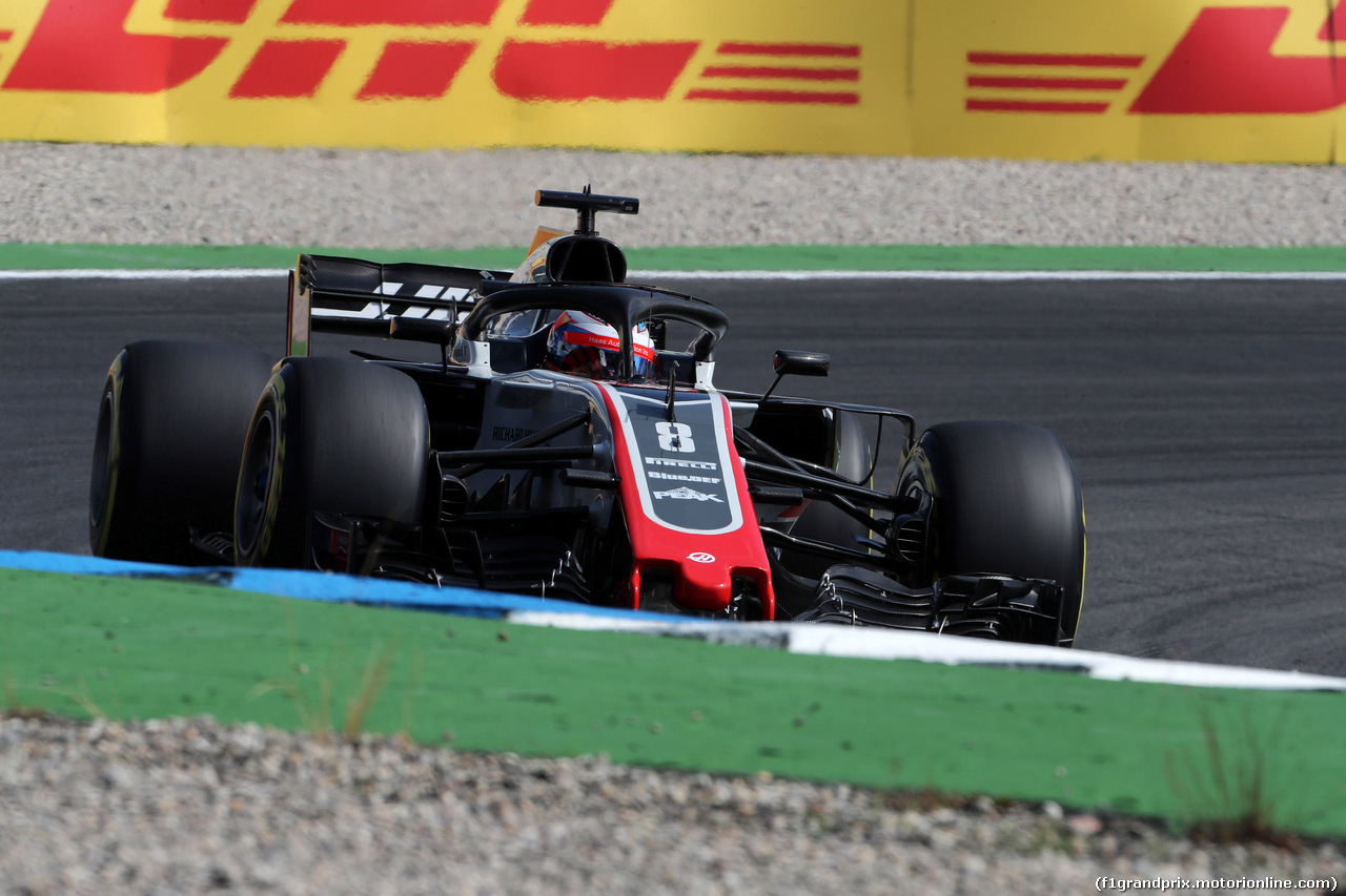GP GERMANIA, 20.07.2018 - Prove Libere 1, Romain Grosjean (FRA) Haas F1 Team VF-18