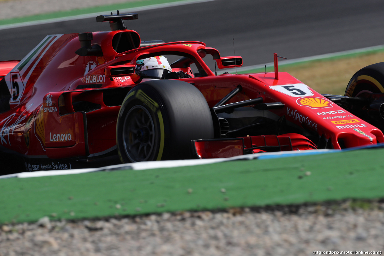 GP GERMANIA, 20.07.2018 - Prove Libere 1, Sebastian Vettel (GER) Ferrari SF71H