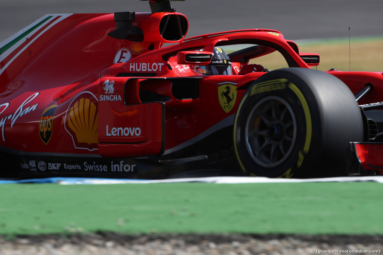 GP GERMANIA, 20.07.2018 - Prove Libere 1, Kimi Raikkonen (FIN) Ferrari SF71H
