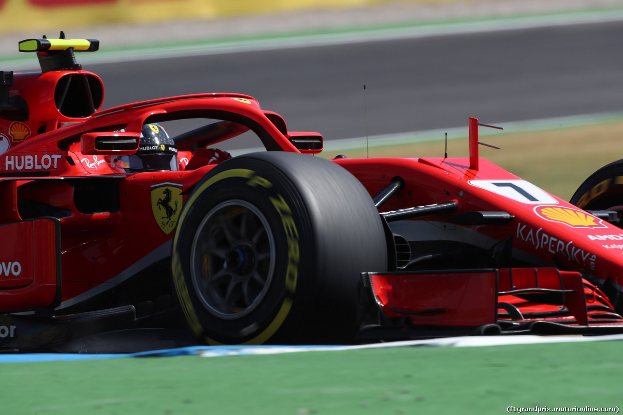 GP GERMANIA, 20.07.2018 - Prove Libere 1, Kimi Raikkonen (FIN) Ferrari SF71H