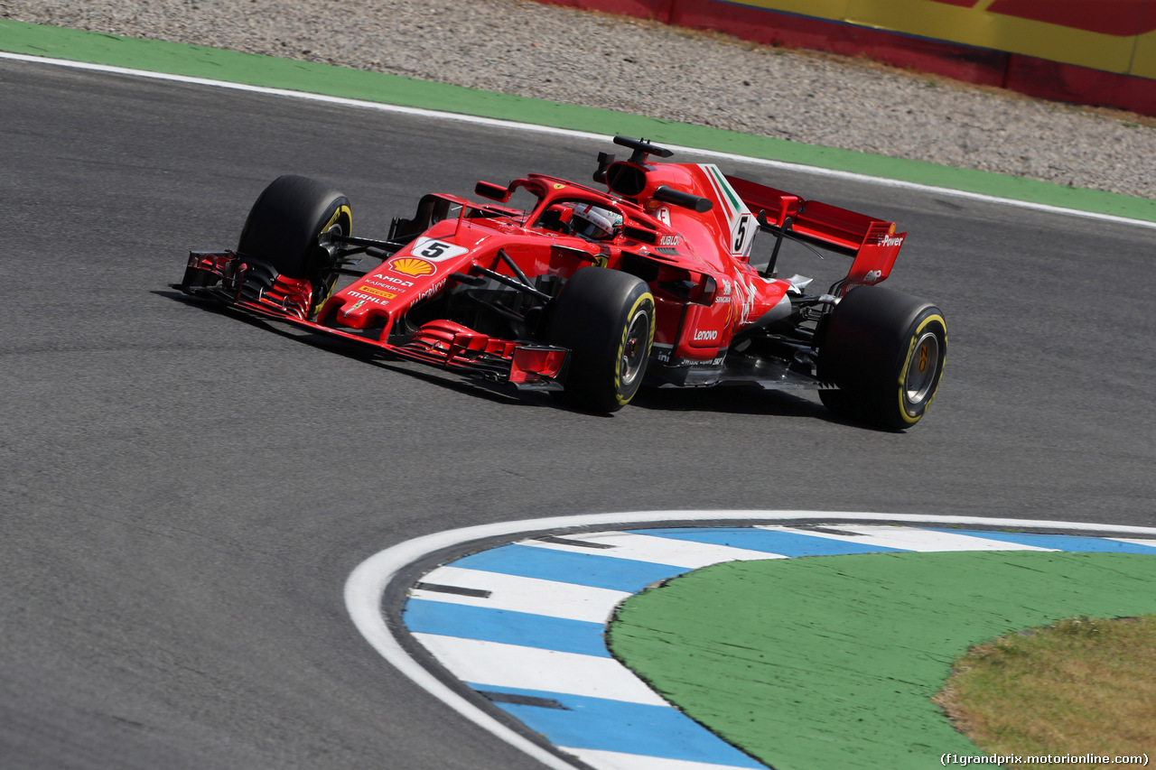 GP GERMANIA, 20.07.2018 - Prove Libere 1, Sebastian Vettel (GER) Ferrari SF71H