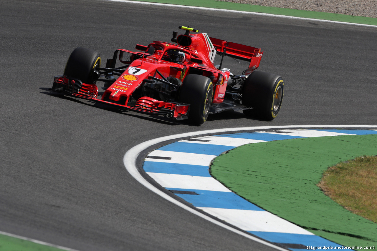 GP GERMANIA, 20.07.2018 - Prove Libere 1, Kimi Raikkonen (FIN) Ferrari SF71H