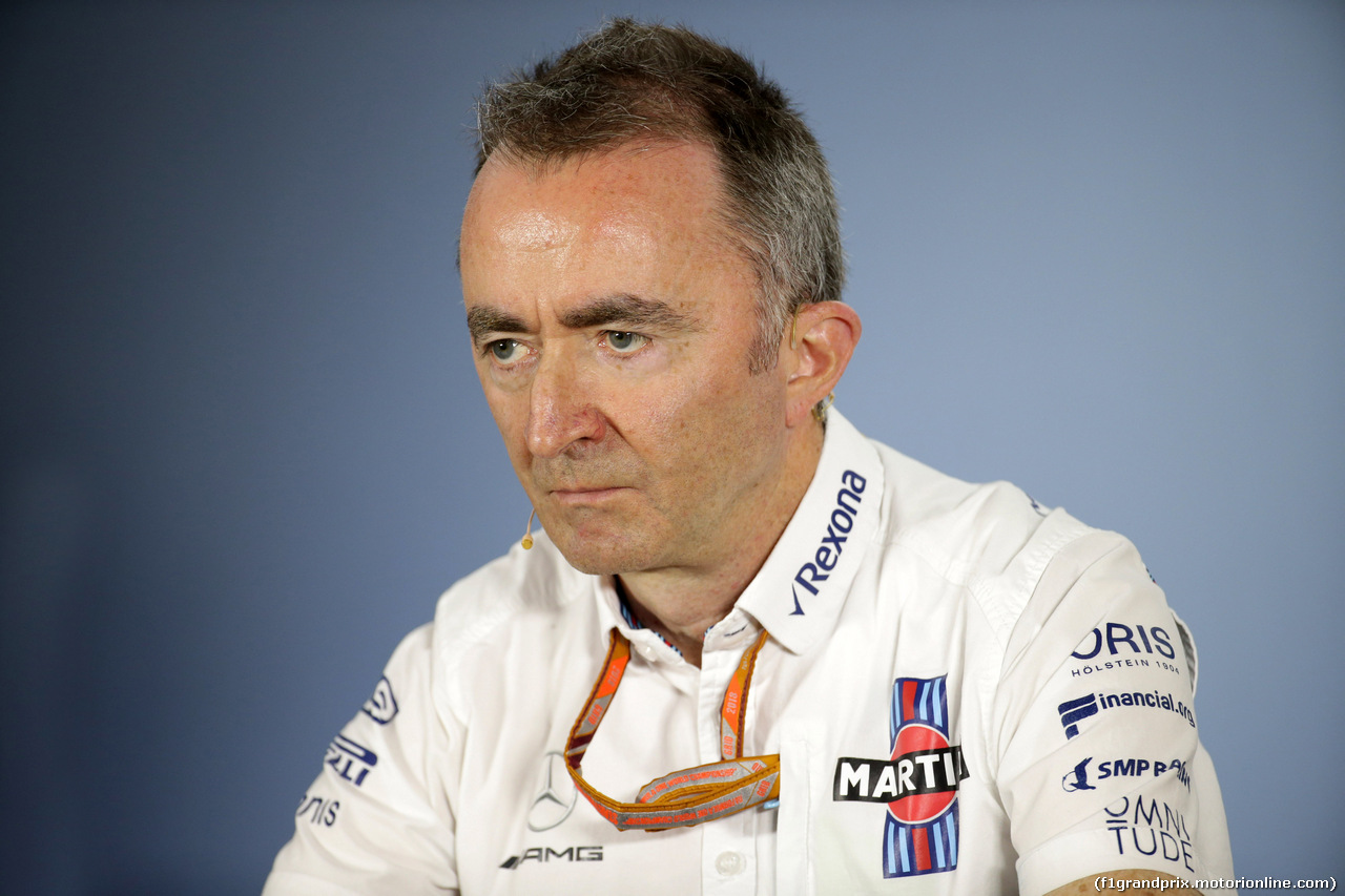 GP GERMANIA, 20.07.2018 - Conferenza Stampa, Paddy Lowe (GBR), Williams chief technical officer