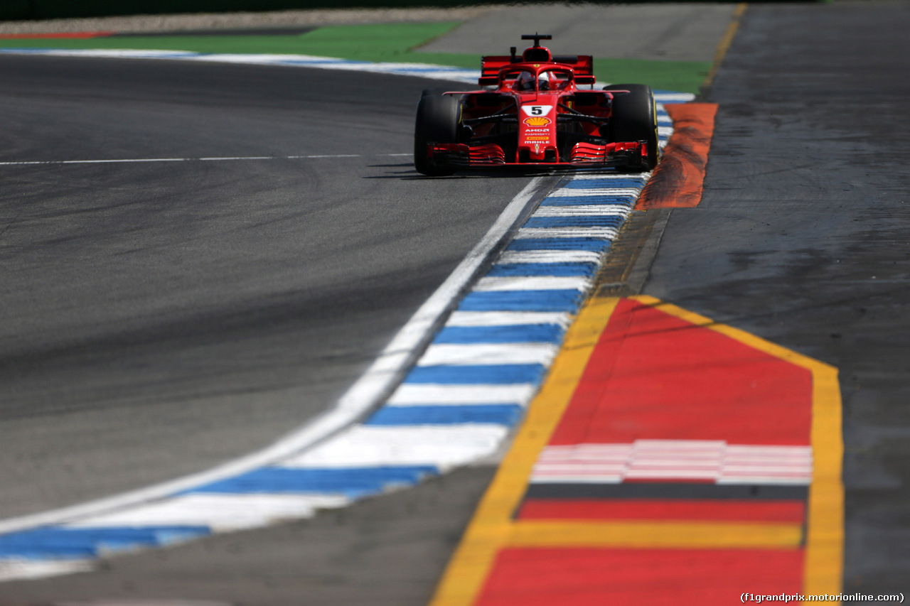 GP GERMANIA, 20.07.2018 - Prove Libere 1, Sebastian Vettel (GER) Ferrari SF71H