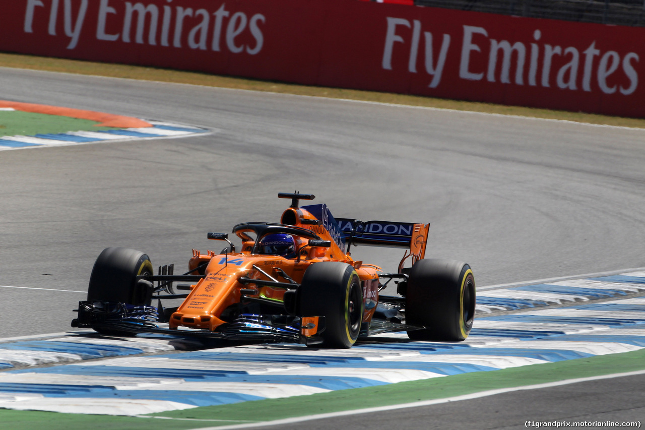 GP GERMANIA, 20.07.2018 - Prove Libere 2, Fernando Alonso (ESP) McLaren MCL33