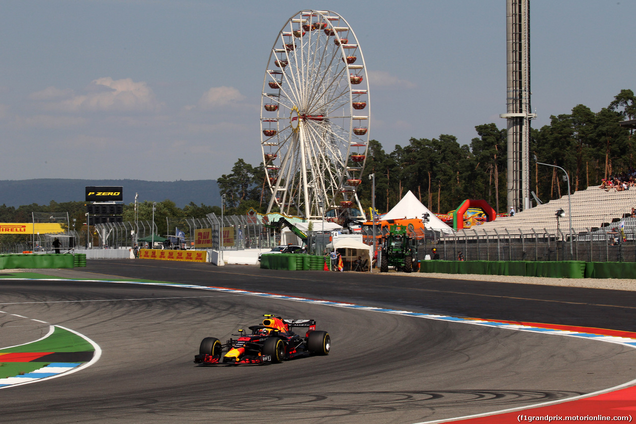 GP GERMANIA, 20.07.2018 - Prove Libere 2, Max Verstappen (NED) Red Bull Racing RB14