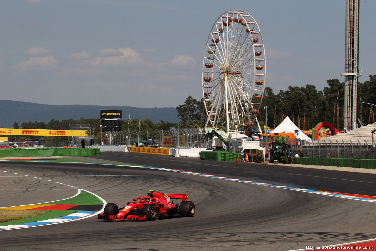 GP GERMANIA, 20.07.2018 - Prove Libere 2, Kimi Raikkonen (FIN) Ferrari SF71H