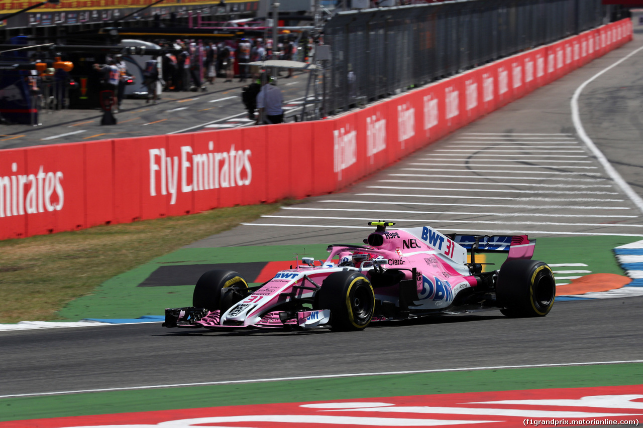 GP GERMANIA, 20.07.2018 - Prove Libere 2, Esteban Ocon (FRA) Sahara Force India F1 VJM11