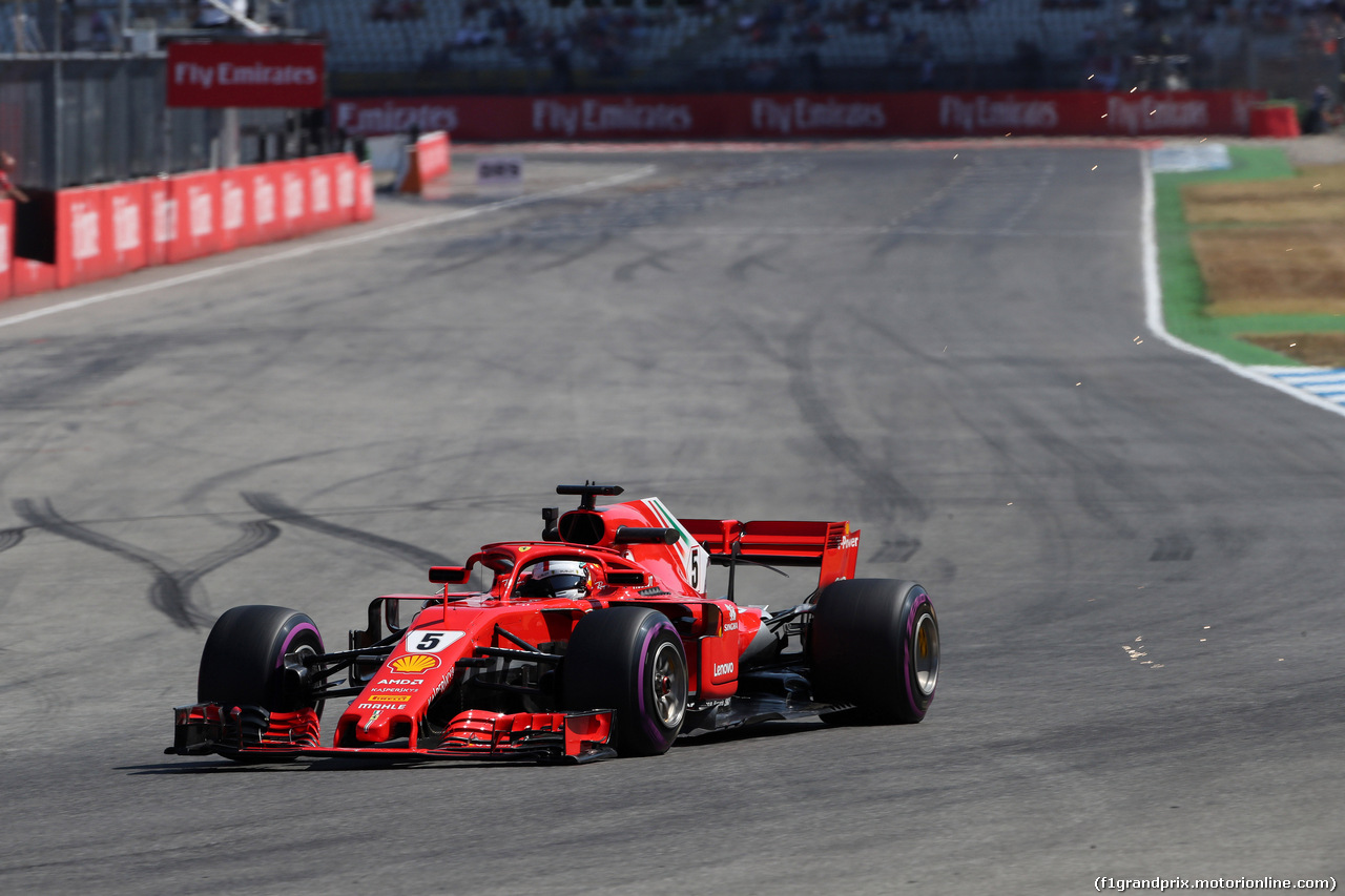 GP GERMANIA, 20.07.2018 - Prove Libere 2, Sebastian Vettel (GER) Ferrari SF71H
