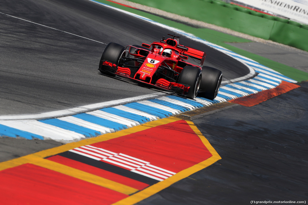 GP GERMANIA, 20.07.2018 - Prove Libere 2, Sebastian Vettel (GER) Ferrari SF71H