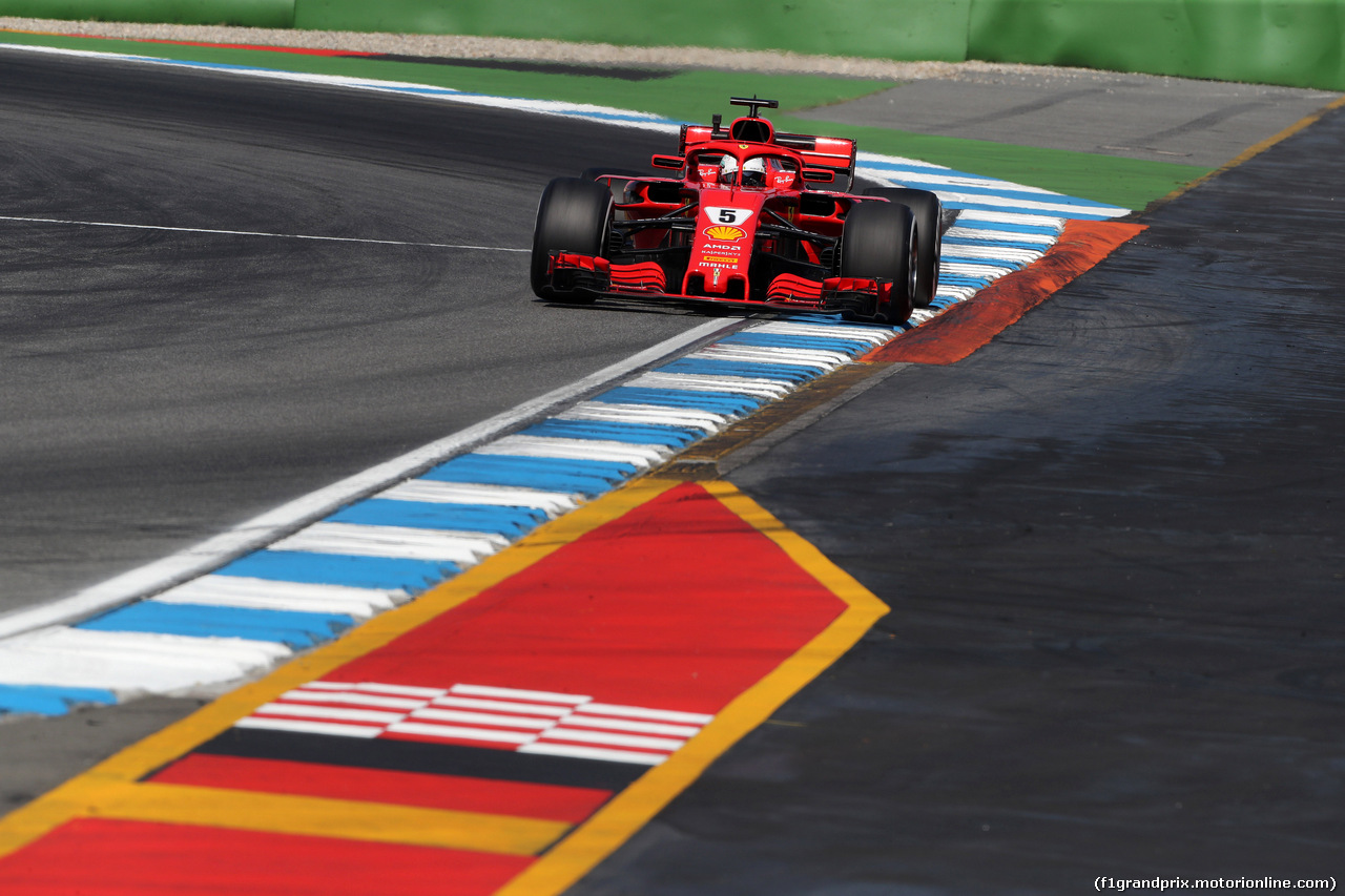 GP GERMANIA, 20.07.2018 - Prove Libere 2, Sebastian Vettel (GER) Ferrari SF71H